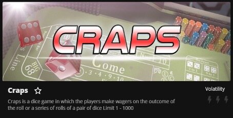 Craps game at Wild Casino