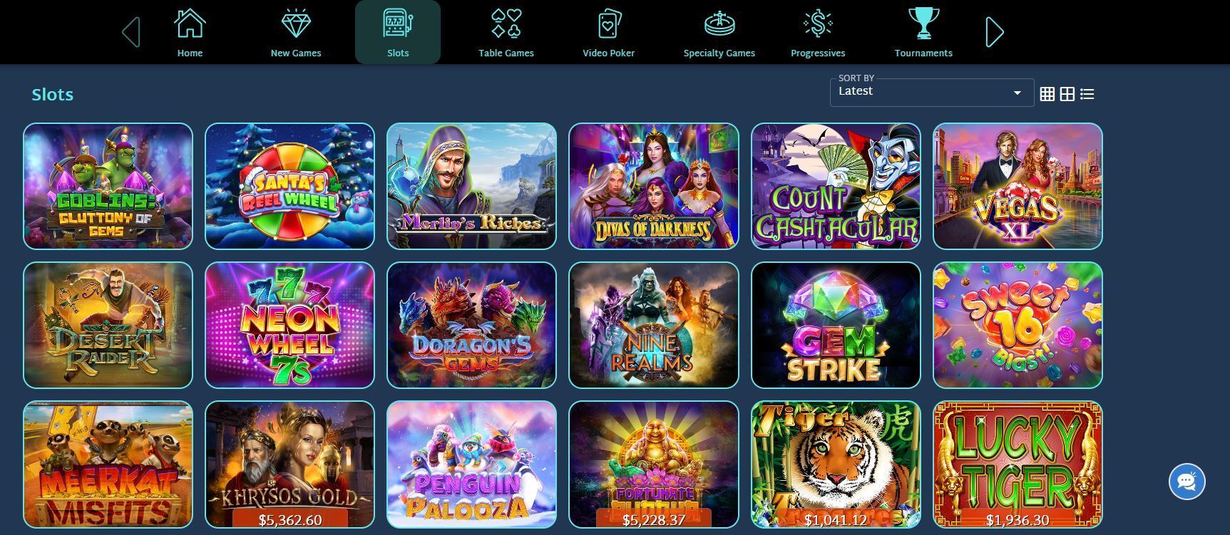 Sloto Cash Casino Interface