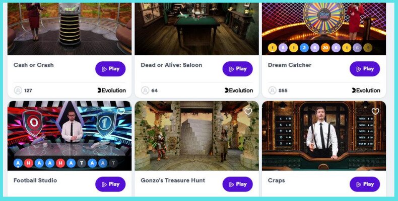 Live Dealer Game Shows Casumo