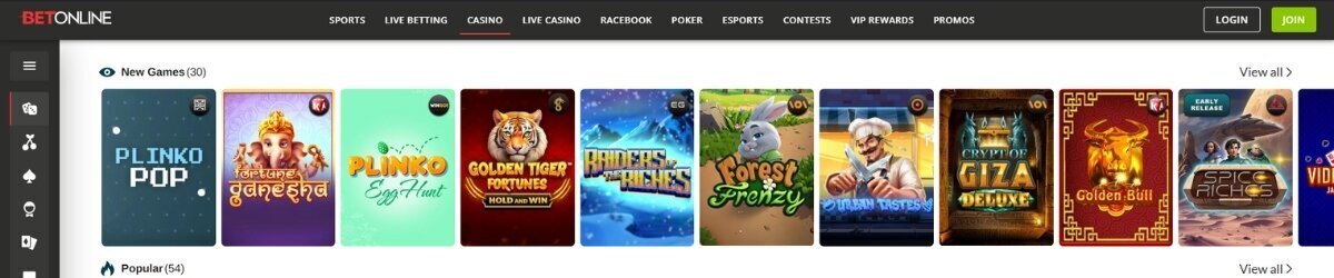 BetOnline Casino Banner