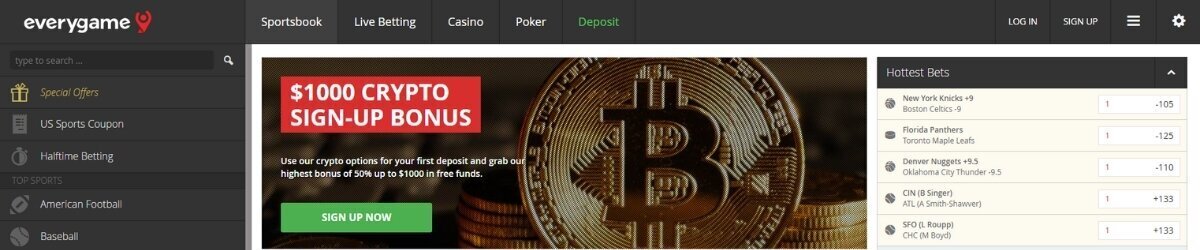 Everygame Crypto Bonus
