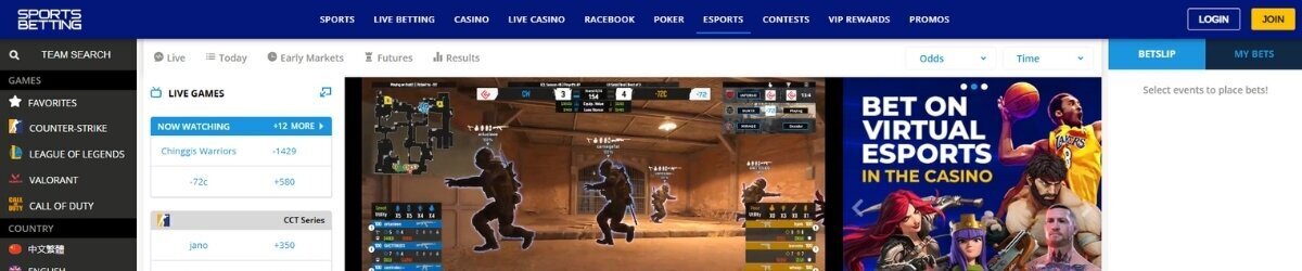SportsBetting.ag Esports