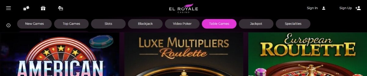 El Royale Casino roulette games