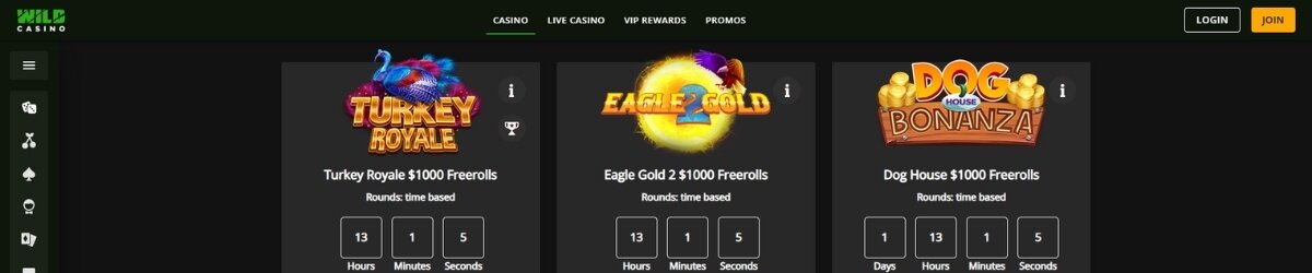 Wild Casino Tournaments