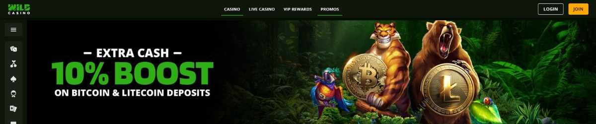Wild Casino Cash Boost