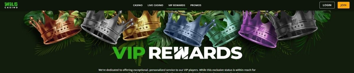 Wild Casino Rewards Program