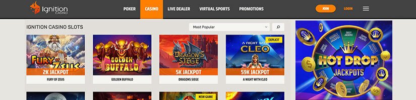 ignition casino screenshot