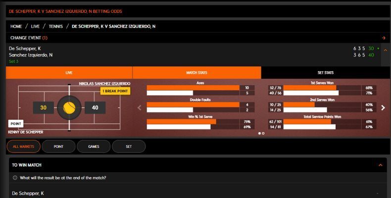 888 live bets