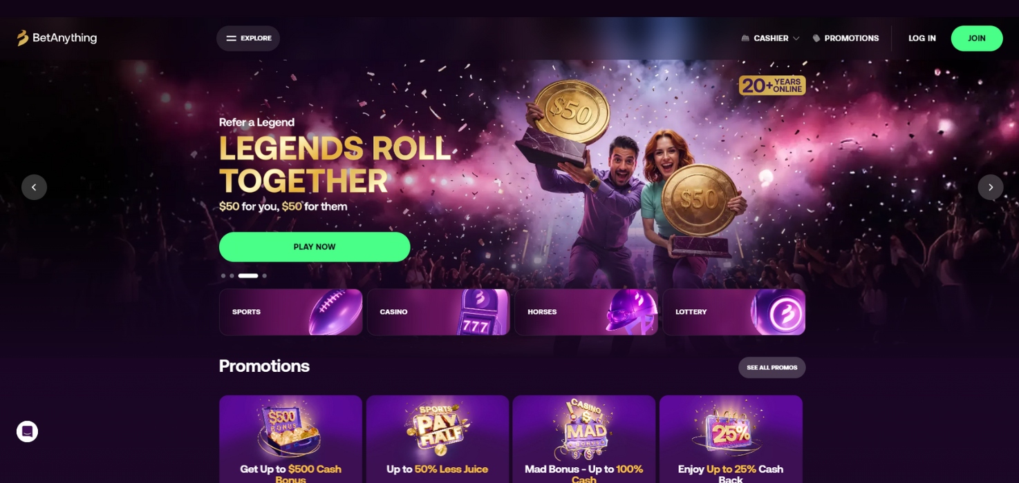BetAnything Homepage