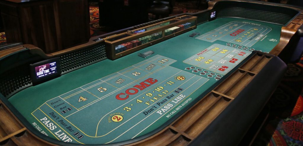 Empty Craps Table