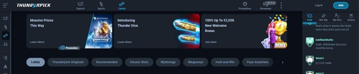 Thunderpick Casino Banner