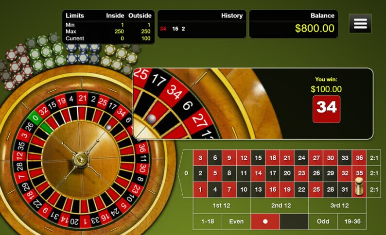 European Roulette Red Dog