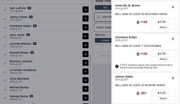 Prop Bet Parlay