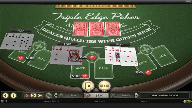 Tri Card Poker BetUS
