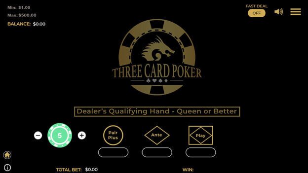 Tri Card Poker Red Dog