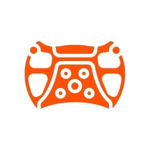 Orange F1 icon showing a Formula 1 steering wheel.