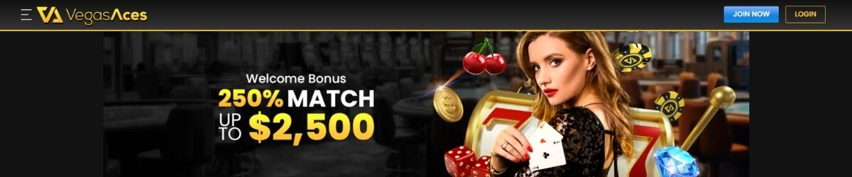 Vegas Aces Welcome Bonus Banner