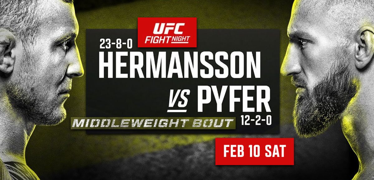 Hermansson Vs Pyfer UFC