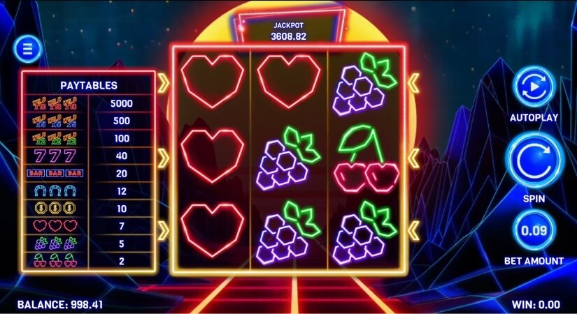 Screenshot of 10 Times Vegas slots gameplay.