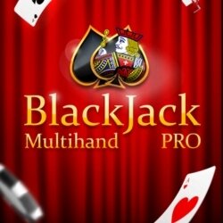 Screenshot of Blackjack Multihand Pro game tile.