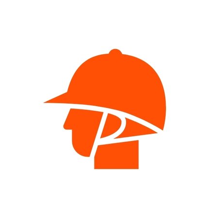 Orange icon showing a jockey.