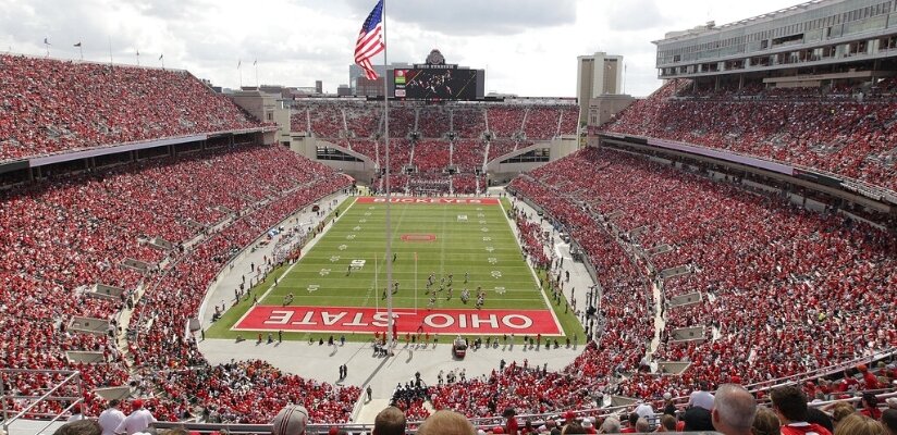 Photo of a full-capacity Ohio Stadium for an Ohio State NCAA College Football game.