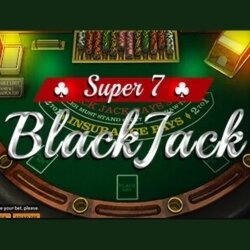 Screenshot of Super 7 Blackjack game tile.