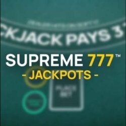 Screenshot of Supreme 777 Jackpots game tile.