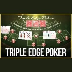 Screenshot of Triple Edge Poker game tile.