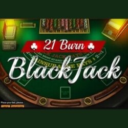21 Burn Blackjack title card.