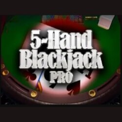5-Hand Blackjack Pro title card.