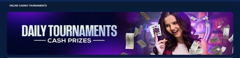 BetUS casino tournament header.