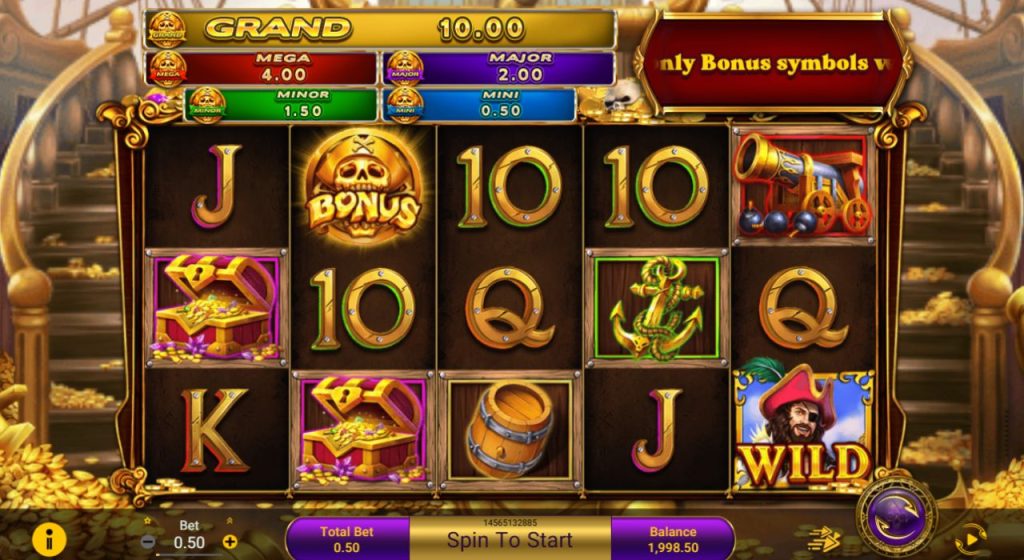 Captain Golds Fortune online slot gameplay.