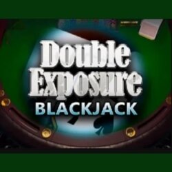 Double Exposure Blackjack title card.