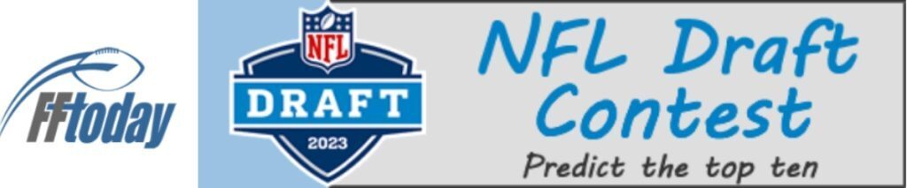 Fantasy Football Today NFL draft contest banner.