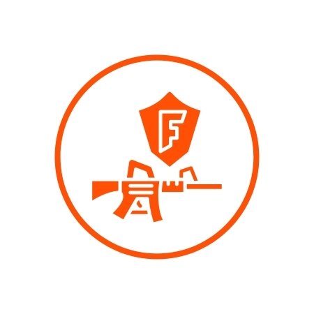 Orange Fortnite icon showing an