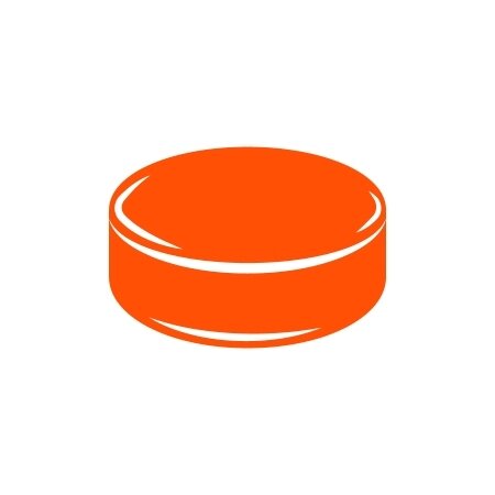 Orange icon showing a NHL hockey puck.
