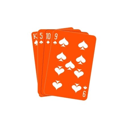 Orange icon showing a hand of cards.
