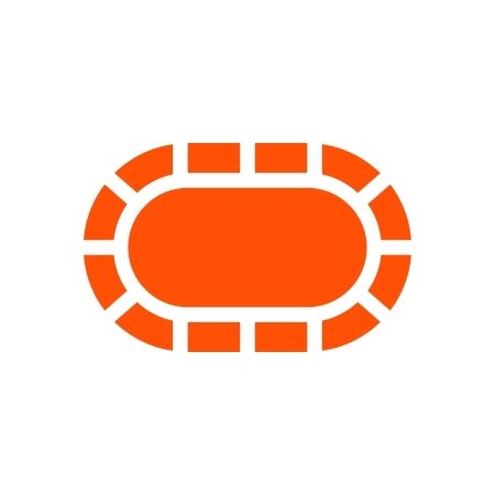 Orange icon showing a poker table.