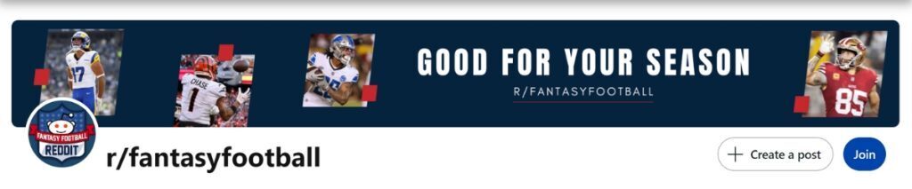 Reddit Fantasy Cares NFL draft contest banner.