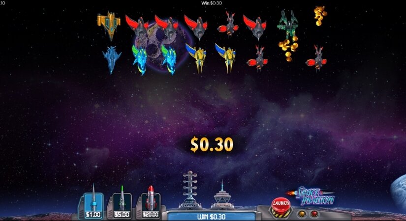 Screenshot of Space Invasion gameplay