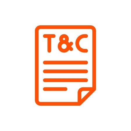 Orange T&Cs icon.
