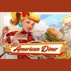 The American Diner slot game title card.