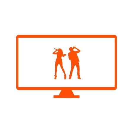 Orange American Idol icon.