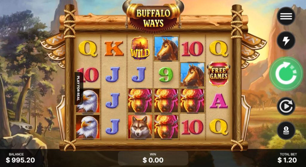 Buffalo Ways online slot gameplay.