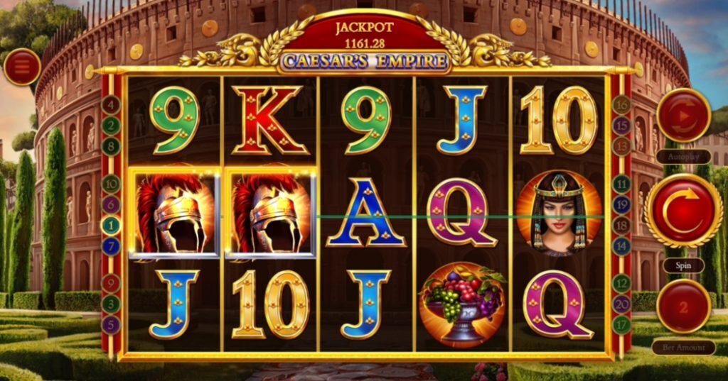 Caesar's Empire high payout RTG slot gameplay..