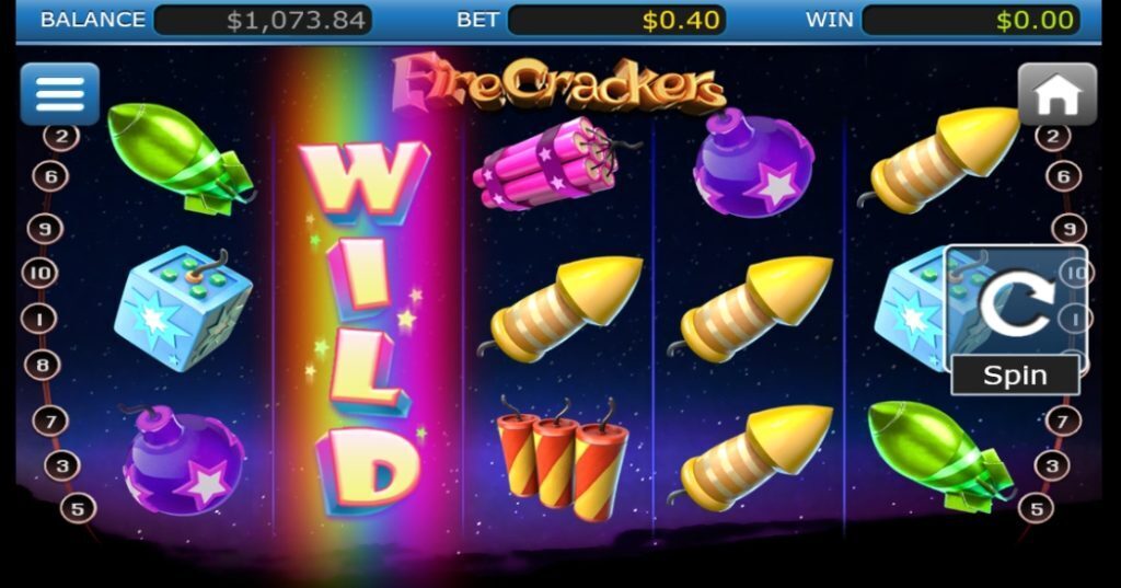 Firecrackers 4th of July slot gameplay.