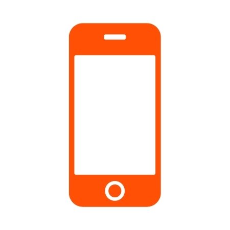 Orange mobile icon