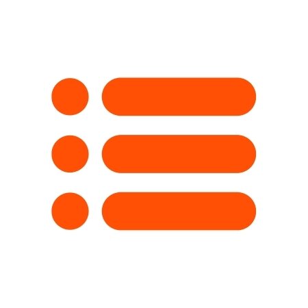 Orange odds and lines icon
