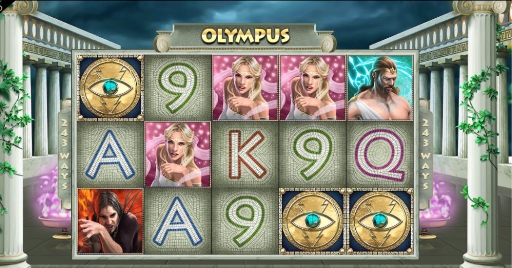 Olympus Olympic slots gameplay.